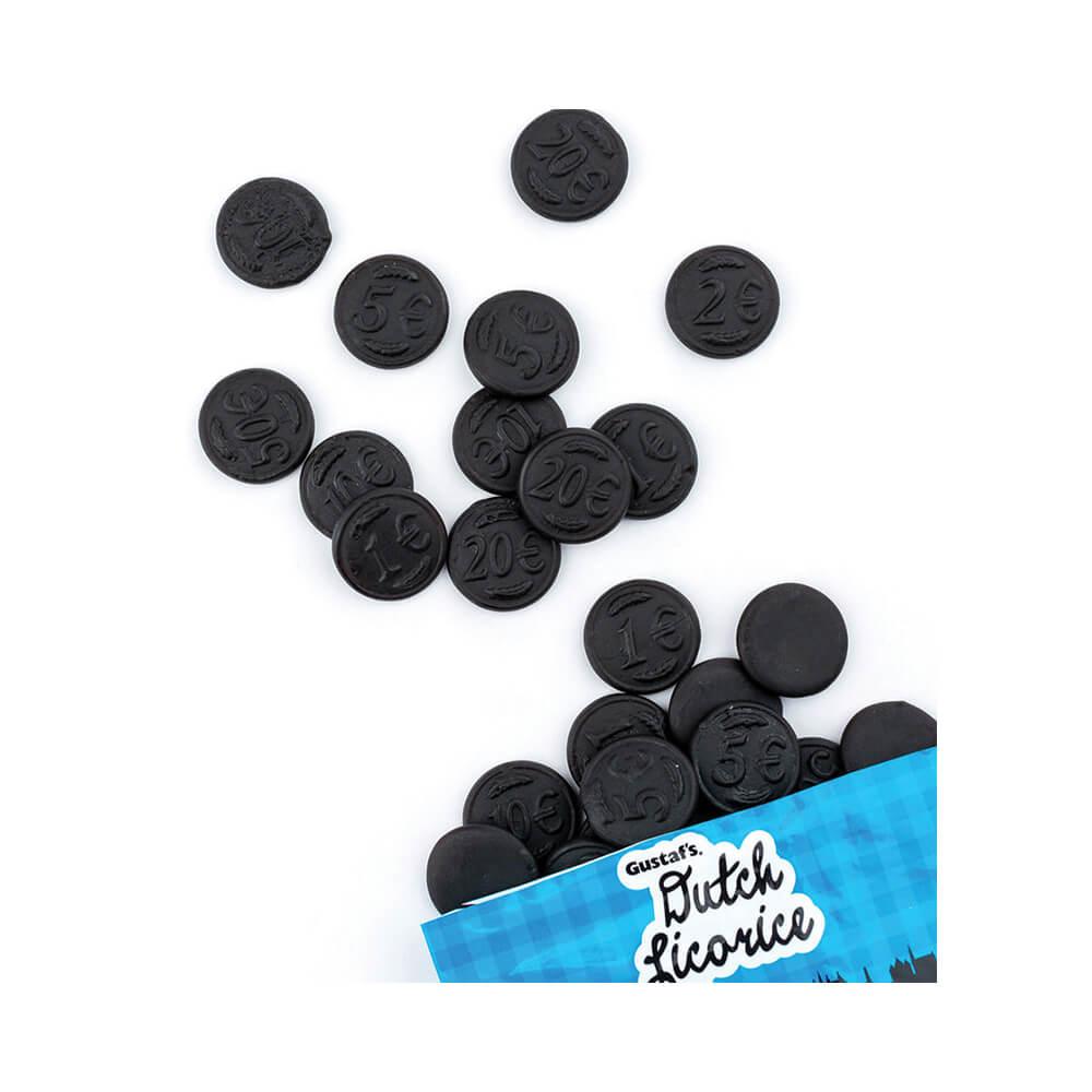 Gustaf's Dutch Licorice Coins 5.29-Ounce Bags: 12 Piece Box - Candy Warehouse