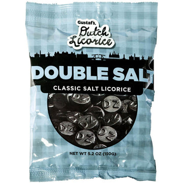 Gustaf's Dutch Licorice Double Salt 5.2-Ounce: 12 Piece Box - Candy Warehouse