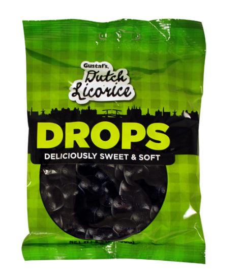 Gustaf's Dutch Licorice Drops 5.2-Ounce Bags: 12 Piece Box - Candy Warehouse