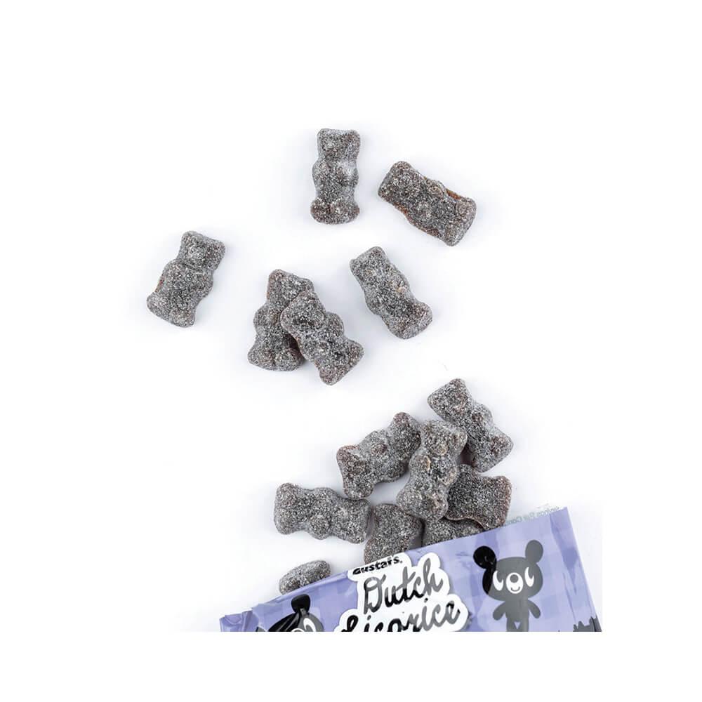Gustaf's Dutch Licorice Sugared Bears 5.29-Ounce Bags: 12 Piece Box - Candy Warehouse
