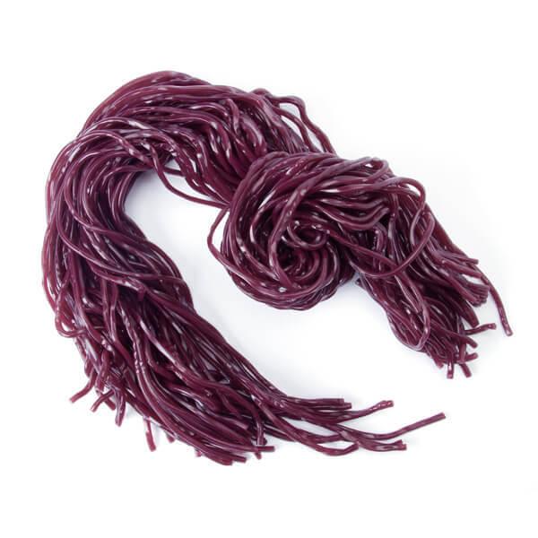 Gustaf's Purple Grape Licorice Laces Candy: 2LB Bag - Candy Warehouse