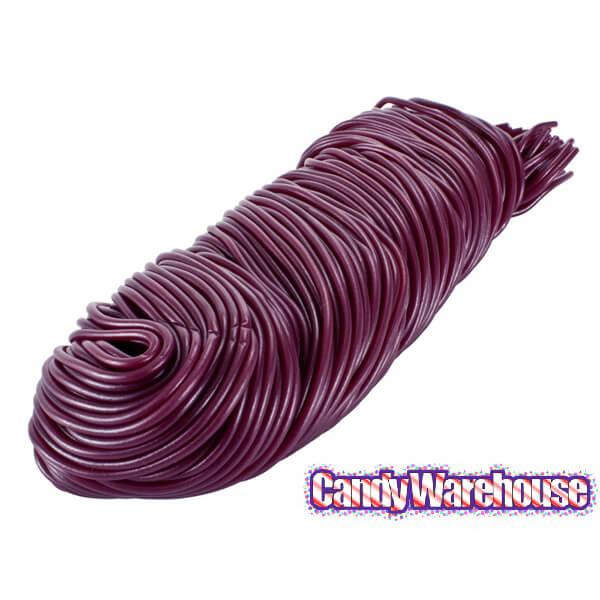 Gustaf's Purple Grape Licorice Laces Candy: 2LB Bag - Candy Warehouse
