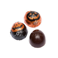 Halloween Dove Pumpkins Foiled Dark Chocolate Domes: 35-Piece Bag - Candy Warehouse