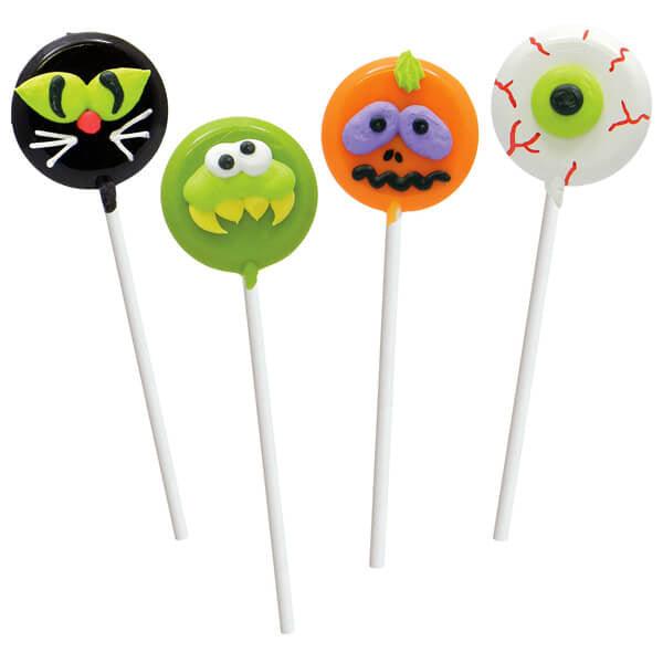 Halloween Hard Candy Lollipops: 18-Piece Box - Candy Warehouse