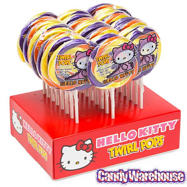 Halloween Hello Kitty Swirl 1.5-Ounce Twirl Pops: 24-Piece Display - Candy Warehouse