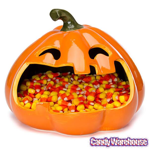 Halloween Large Mouth Pumpkin Candy Dish - Candy Warehouse
