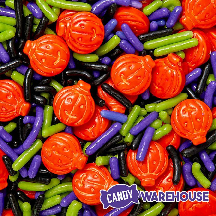 Halloween Pumpkin Mix Sprinkles: 4.16-Ounce Bottle - Candy Warehouse
