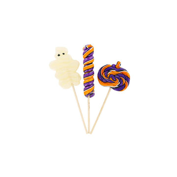 Halloween Swirl Lollipops Assortment: 18-Piece Display - Candy Warehouse