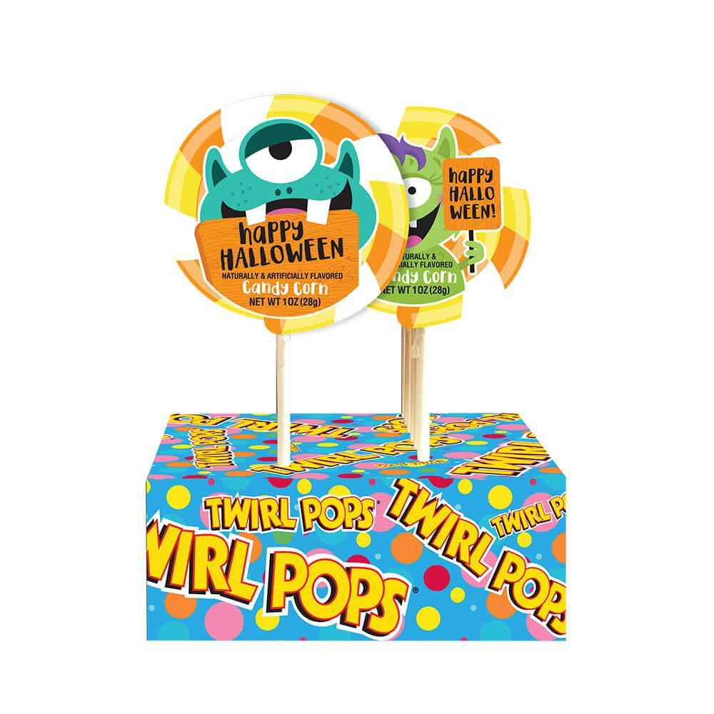Halloween Twirl Pops: 12-Piece Display - Candy Warehouse