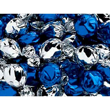 Hanukkah Blue & Silver Hard Candy Discs: 5LB Bag - Candy Warehouse