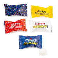 Happy Birthday Wrapped Buttermint Creams: 300-Piece Case - Candy Warehouse