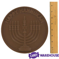 Happy Hanukkah Milk Chocolate Giant Gelt: 8.65-Ounce Coin - Candy Warehouse