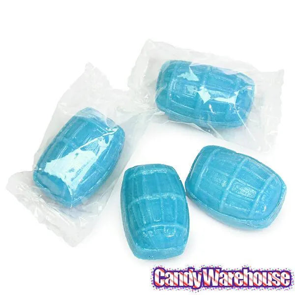 Hard Candy Barrels - Blue Raspberry: 200-Piece Barrel Jar | Candy Warehouse