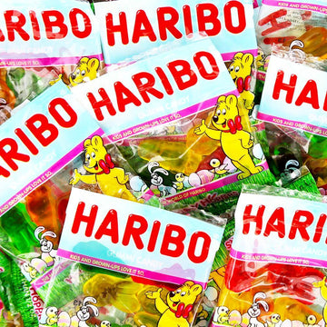 Haribo Bunnies and Carrots Gummy Easter Candy Fun Packs: 25-Piece Bag - Candy Warehouse
