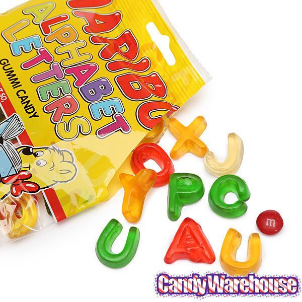 Haribo Gummy Alphabet Letters: 3.75LB Box - Candy Warehouse