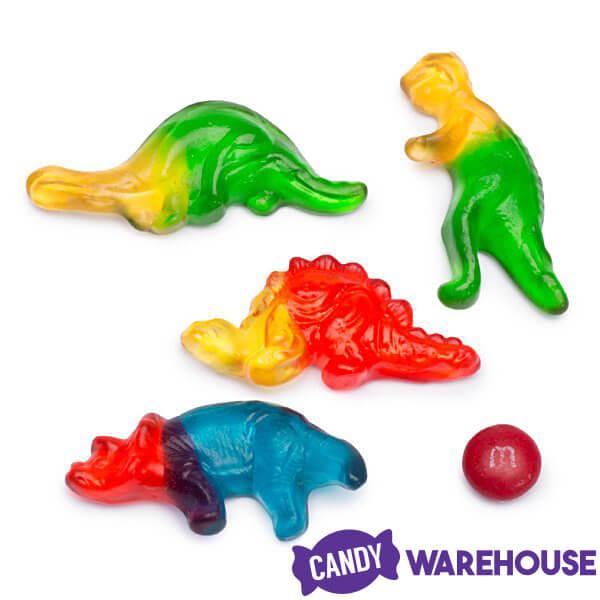 Haribo Gummy Dinosaurs Candy: 100-Piece Jar - Candy Warehouse