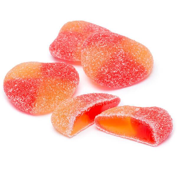 Haribo Gummy Peaches Candy: 5LB Bag - Candy Warehouse