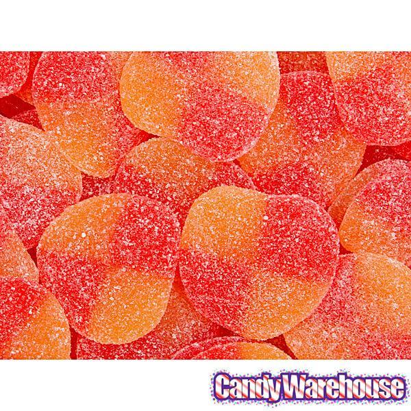 Haribo Gummy Peaches Candy: 5LB Bag - Candy Warehouse