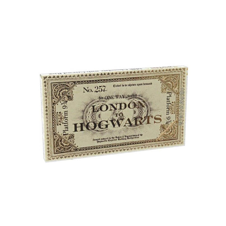 Harry Potter Platform 9 3⁄4 Ticket 1.5 oz. Milk Chocolate with Crisped Rice Candy Bar - Candy Warehouse