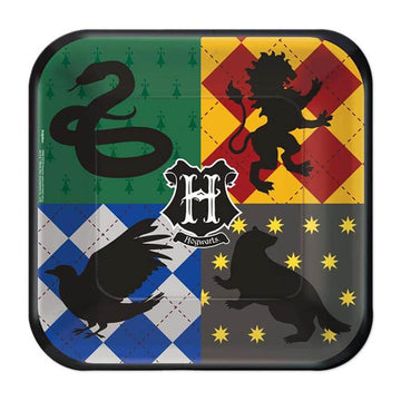 Harry Potter Square 7" Plate: 8-Piece Pack - Candy Warehouse