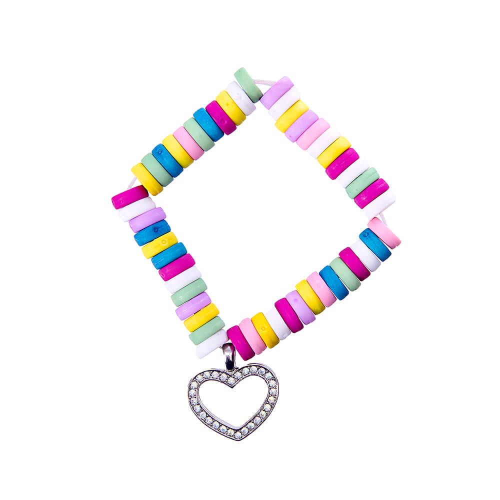 Heart Pendant Candy Bracelet - Candy Warehouse
