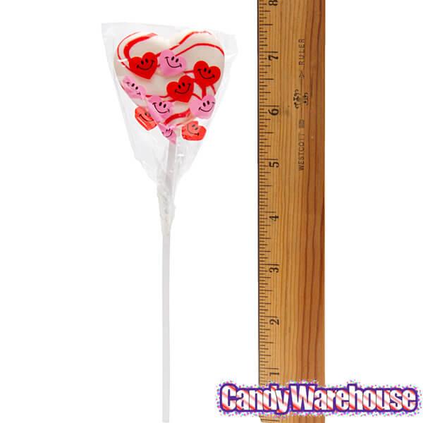 Heart Shaped Valentine Swirl Pops: 12-Piece Box - Candy Warehouse