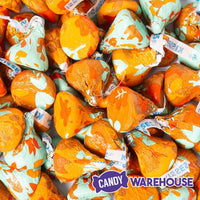 Hershey Kisses Autumn Foiled Milk Chocolate Halloween Candy Bags: 12-Pack Box - Candy Warehouse