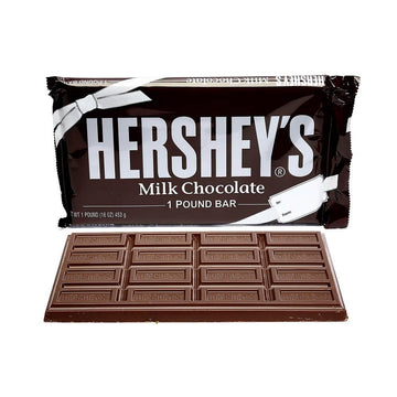 Hershey's 1-Pound Milk Chocolate Bar - Candy Warehouse