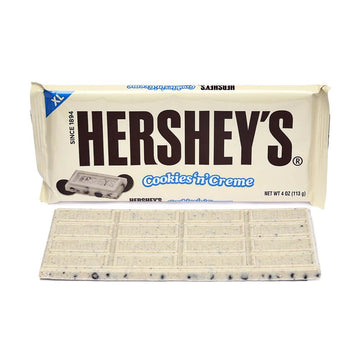 Hershey's Cookies n Creme 4-Ounce Jumbo Candy Bars: 12-Piece Box - Candy Warehouse