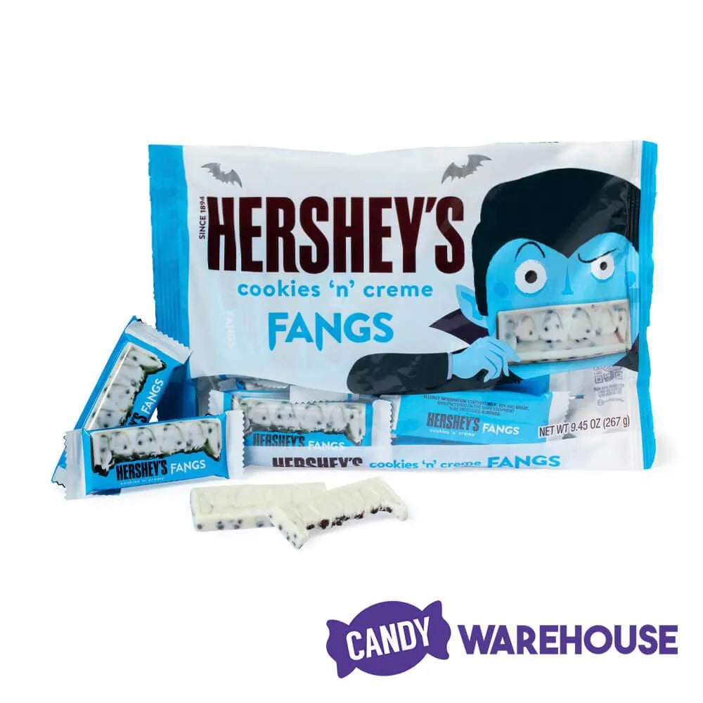 Hershey's Cookies n Creme Fangs 20Piece Bag Candy Warehouse