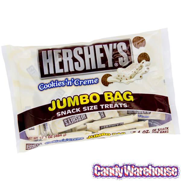 Hershey's Cookies n Creme Snack Size Candy Bars: 35-Piece Bag - Candy Warehouse