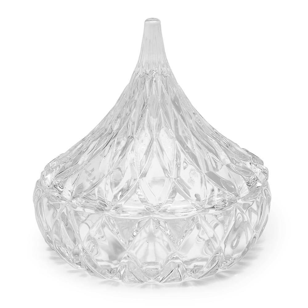 Hershey's Kiss Clear Crystal Candy Dish - Candy Warehouse