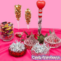 Hershey's Kiss Clear Crystal Candy Dish - Candy Warehouse