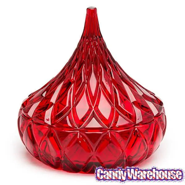 Hershey's Kiss Red Crystal Candy Dish Candy Warehouse