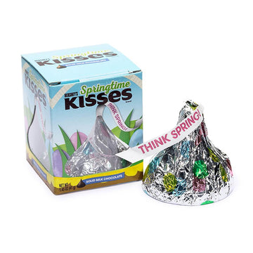 Hershey's Kisses 1.45-Ounce Springtime Extra Large Milk Chocolate Candy Packs: 12-Piece Box - Candy Warehouse