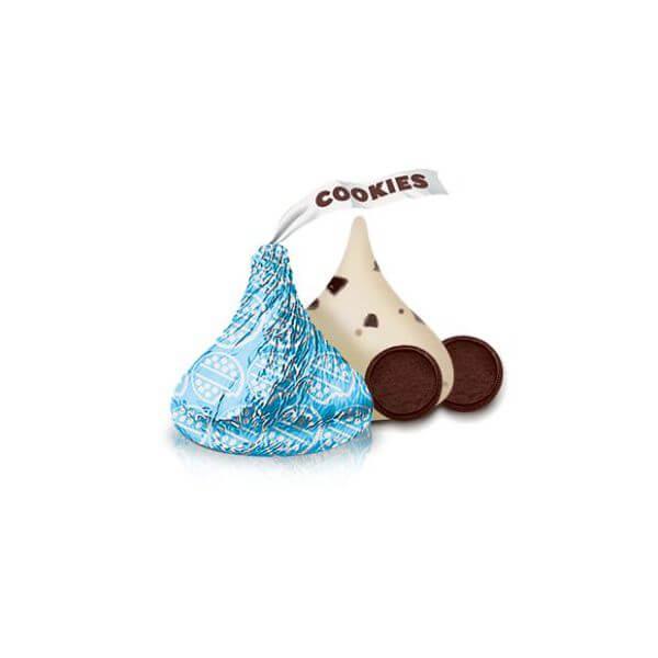Hershey's Kisses Blue Foiled Cookies n Creme Candy: 60-Piece Bag - Candy Warehouse