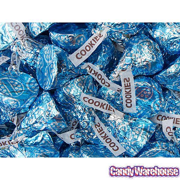 Hershey's Kisses Blue Foiled Cookies n Creme Candy: 60-Piece Bag - Candy Warehouse