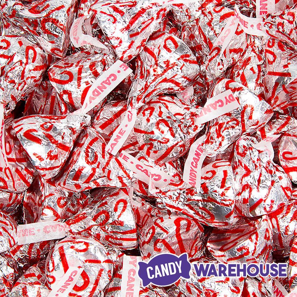 Hershey's Kisses Candy Cane Chocolates: 180-Piece Bag - Candy Warehouse