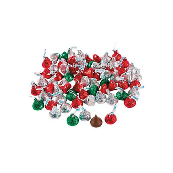Hershey's Kisses Christmas Foiled Milk Chocolate Candy: 210-Piece Bag - Candy Warehouse