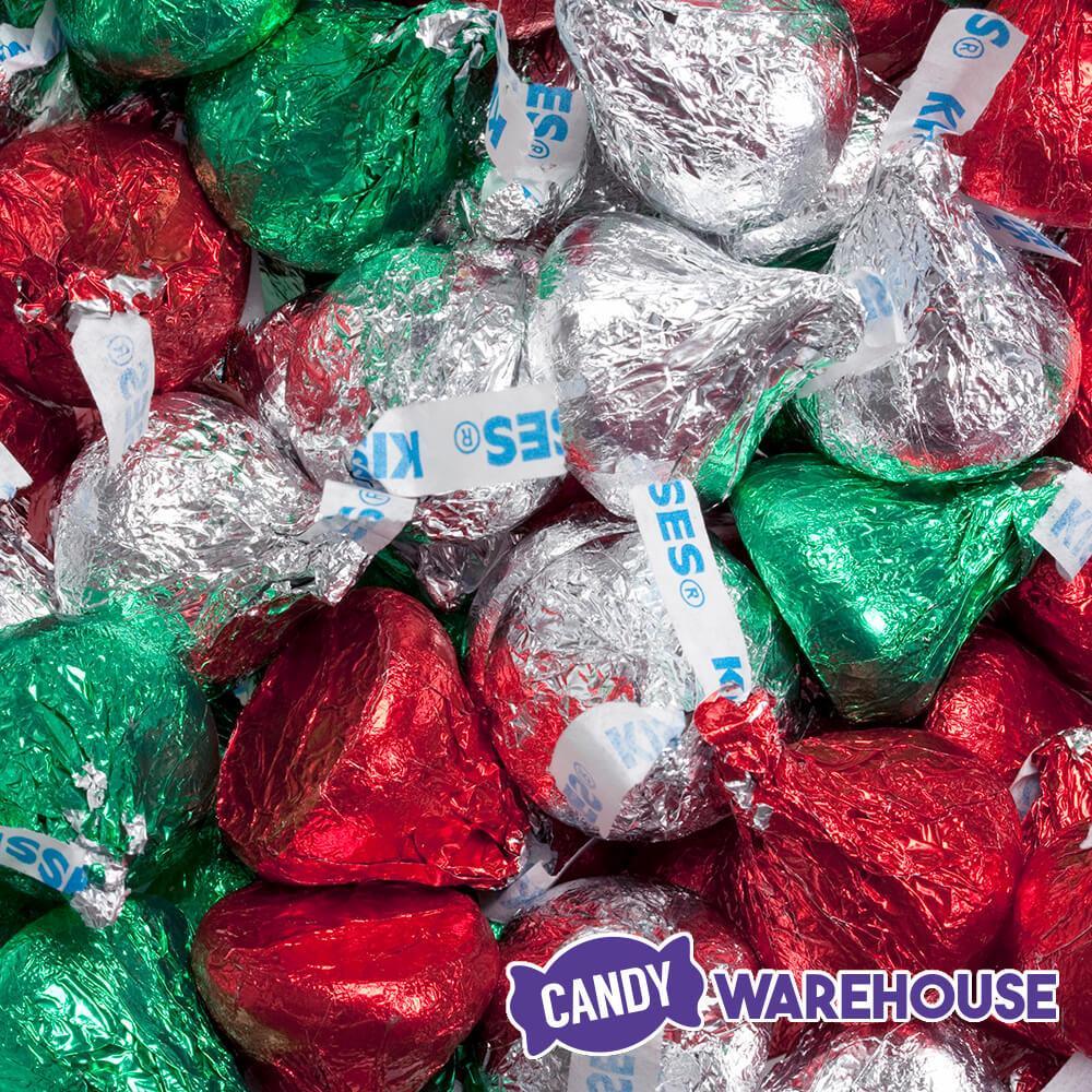 Hershey's Kisses Christmas Foiled Milk Chocolate Candy: 210-Piece Bag ...