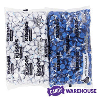 Hershey's Kisses Color Combo - Dark Blue and White: 800-Piece Box - Candy Warehouse