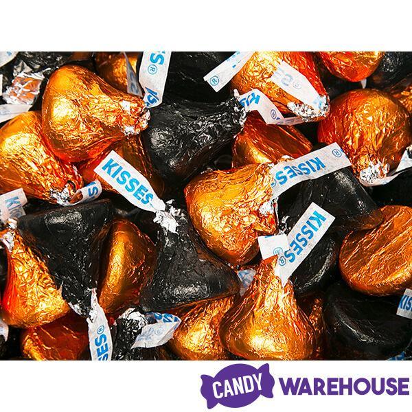 Hershey's Kisses Color Combo - Orange and Black: 800-Piece Box - Candy Warehouse
