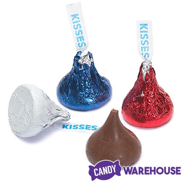 Hershey's Kisses Color Combo - USA Red, White and Blue: 1200-Piece Box ...