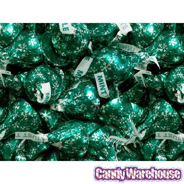 Hershey's Kisses Dark Chocolates with Mint Truffle Filling: 9-Ounce Bag - Candy Warehouse