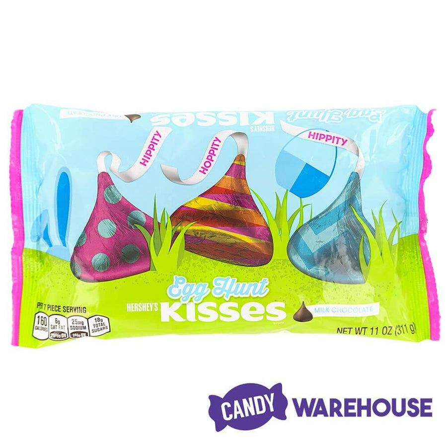 Hershey's Kisses Easter Egg Hunt Foil Designs 10.1-Ounce Bag - Candy Warehouse