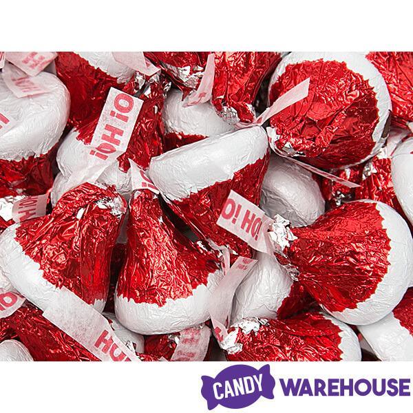 Hershey's Kisses in Santa Hat Foils: 10.1-Ounce Bag - Candy Warehouse