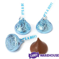 Hershey's Kisses It's a Boy Blue Foiled Milk Chocolate Candy: 3LB Bag - Candy Warehouse