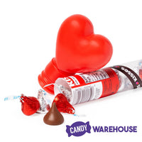 Hershey's Kisses Milk Chocolates Filled Heart Topped Tubes: 3-Piece Set - Candy Warehouse