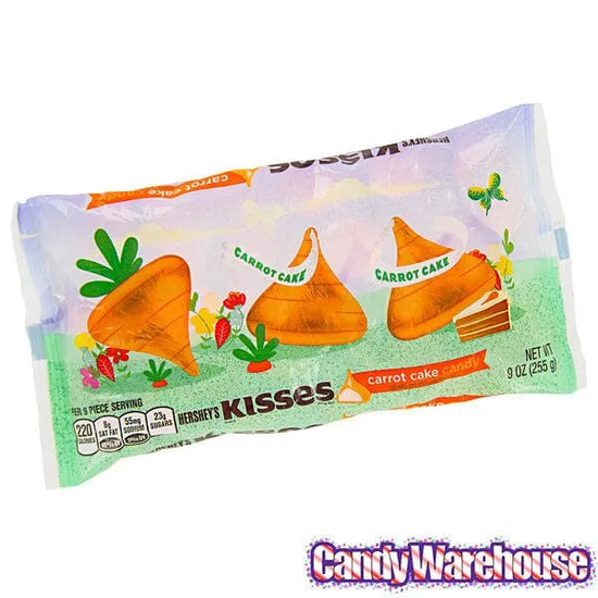 Hershey's Kisses Orange Foiled Carrot Cake Candy 9Ounce Bag Candy Warehouse