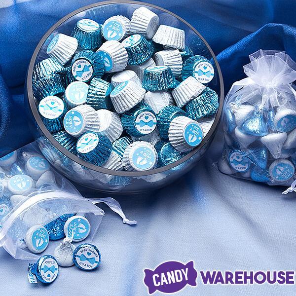 Hershey's Kisses Stickers - It's a Boy: 108-Piece Sheet - Candy Warehouse